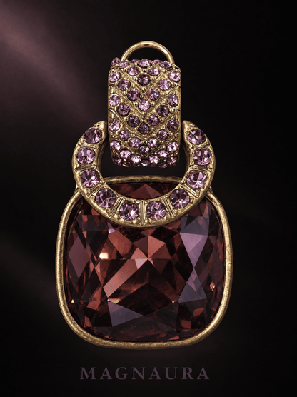 The Cognac Crescent Studs